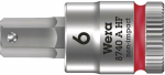 Sukimo galvutė Wera WE05003337001; HEX; 1/4''; 6x28 mm