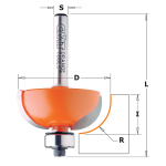 Lovelių freza CMT; S=1/2''; D=50,8 mm; su guoliu