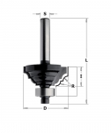 Profilinė freza CMT Contractor K941-430; R=6,3/42,8/60 mm; su guoliu