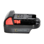 Akumuliatorių adapteris Ahlio; Makita į Milwaukee; skirtas tik 18 V