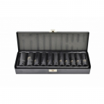 Smūginių galvučių rinkinys AWTools AW38645BL; 1/2''; 10-24 mm; 11 vnt.