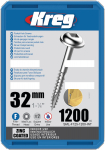 Medvaržtis Kreg SML-F125; Maxi-Loc; 1,25''; 32 mm; 1200 vnt.; smulkus sriegis