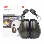Apsauginės ausinės 3M Peltor Optime II; 30 dB; žalios