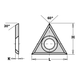 Obliaus peilis CMT 790.220.02; 22x19x2 mm; HW-MG; 1 vnt.