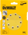 &Scaron;lifavimo popierius medienai DeWalt DT3108-QZ; K320; 125 mm; P320; 10 vnt.