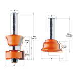 Frezų rinkinys CMT 955.801.11; 38/35 mm; 2 vnt.