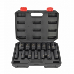 Smūginių galvučių rinkinys AWTools AW38691BL; 1/2''; 10-32 mm; 14 vnt.