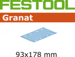 &Scaron;lif. popierius plok&scaron;t. &scaron;lifuokliui Granat; 93x178mm; P120; 100 vnt.