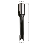 SLOT & MORTISE BIT HW Z2 D=12X100 RH