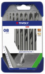 Grąžtų komplektas medienai Tivoly Clipster PRO; 2-10 mm; 8 vnt.