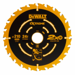Pjovimo diskas medienai DeWalt Extreme; 210x2,4x30 mm; Z24