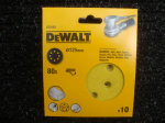 &Scaron;lifavimo popierius medienai DeWalt DT3103-QZ; K80; 125 mm; 10 vnt.
