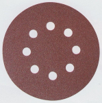 &Scaron;lif. popierius Velcro Backed 125 mm; K60; 10 vnt.