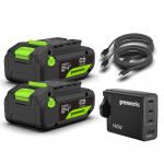 Akumuliatoriai Greenworks K2D8NNAA1; 24 V; 2x4,0 Ah akum.