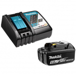 Akumuliatorius Makita 191B51-7; 18 V; 5,0 Ah + pakrovėjas DC18RC