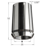 Įvorė CMT 185.100.00; 10 mm