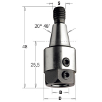 Adapteris CMT 304.080.01; M8/20&deg; 48&rsquo;