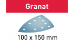 &Scaron;lifavimo popierius Festool Granat; 100x150 mm; P220; 100 vnt.