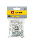 Kniedės Topex 43E504; 4,8x14,5 mm; 50 vnt.