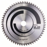Pjovimo diskas medienai Bosch MULTI MATERIAL; 254x3,2x30,0 mm; Z60; -5&deg;