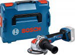 Akumuliatorinis kampinis &scaron;lifuoklis Bosch GWX 18V-11 S X-LOCK; 125 mm (be akumuliatoriaus ir pakrovėjo)