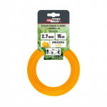 Pjovimo gija AWTools AW70136; (2,7 mm/15 m) geltona, 6-briaunė