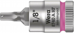 Sukimo galvutė Wera WE05003383001; HEX-plus; 1/4''; 1/8''x28 mm