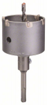 Gręžimo karūna su koteliu ir centr. grąžtu; vientisa 82 mm; SDS-plus; 3 vnt.