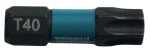 Smūginis sukimo antgalis Makita B-63703; T40; 25 mm; 2 vnt.