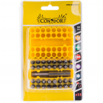 Sukimo antgalių komplektas Condor CON-ACC-5211; 33 vnt.