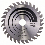 Pjovimo diskas medienai Bosch OPTILINE WOOD; 130x2,4x20,0 mm; Z30; 15&deg;