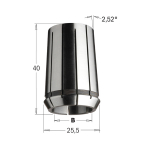 Įvorė CMT 185.140.16; 14 mm