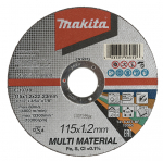 Abrazyvinis pjovimo diskas Makita E-10718; 115x1,2x22,23 mm