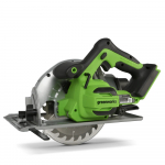 Akumuliatorinis diskinis pjūklas Greenworks CR3165A3; 24 V; 165 mm (be akumuliatoriaus ir pakrovėjo)