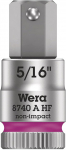 Sukimo galvutė Wera WE05003389001; HEX-plus; 1/4''; 5/16''x28 mm