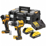 Įrankių rinkinys DeWalt DCK2051E2T-QW (DCD800 + DCF850); 18 V; 2x1,7 Ah akum.