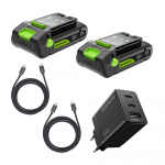 Akumuliatoriai Greenworks K2D4DEAA1; 24 V; 2x2,0 Ah akum.