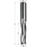 Tiesi pir&scaron;tinė freza CMT; 12,7x38,1x12,7 mm