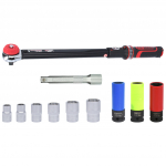 Dinamometrinis raktas KS Tools ERGOTORQUEprecision; 1/2''; 20-200 Nm; 11 vnt.
