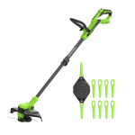 Akumuliatorinė žoliapjovė Greenworks ST3002A2; 24 V; 30 cm (be akumuliatoriaus ir pakrovėjo)