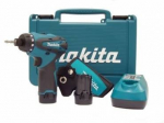 Suktuvas Makita DF030DWE; 10,8 V; 2x1,3 Ah akum. (naudota, negrąžinama prekė)