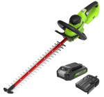 Gyvatvorių žirklės Greenworks G24HT56IIK2; 24 V; 56 cm; 1x2,0 Ah akum.