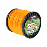 Pjovimo gija AWTools AW70145; (2,7 mm/100 m) geltona, 6-briaunė