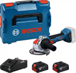 Kampinis &scaron;lifuoklis Bosch GWX 18V-8; 125 mm; 2x4,0 Ah