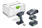 Akumuliatorinis smūginis suktuvas Festool TID 18 HPC 4,0 I-Plus; 18 V; 2x4,0 Ah akum.