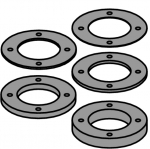 SPACER RING KIT &Oslash;65X8X31.75 FOR CUTTER HEAD 694.001/015.30