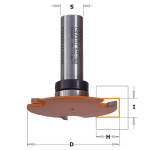 Diskinė griovelių freza CMT 922.016.11B; 3/54 mm; su guoliu