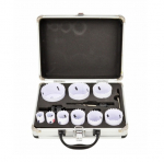 Gręžimo karūnų komplektas AWTools AW49468BL; 19-64 mm; 40 mm; 13 vnt.