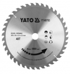 Pjovimo diskas medienai Yato YT-60783; 305x30 mm; Z40