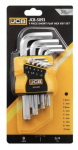 &Scaron;e&scaron;iakampių raktų rinkinys JCB 5093; 1,5-10 mm; 9 vnt.